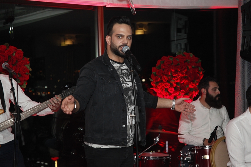 Charbel Khalil and the band at Burj on Bay 